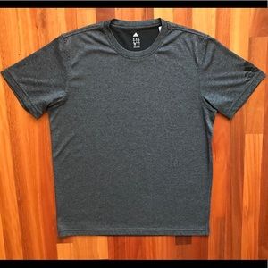 Adidas Climalite Medium Tee Charcoal Grey & Black